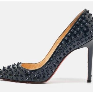 Christian Louboutin Black Studded Heels